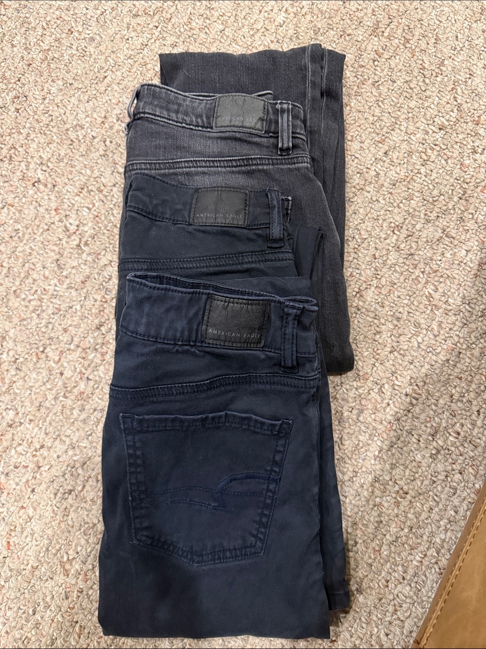 American Eagle Outfitters women’s Charcoal Slim Straight Jeans
